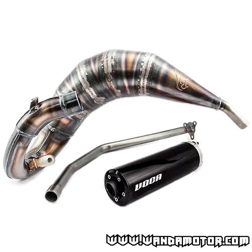 Exhaust system Voca Cross Rookie 50/70cc Rieju MRT Black